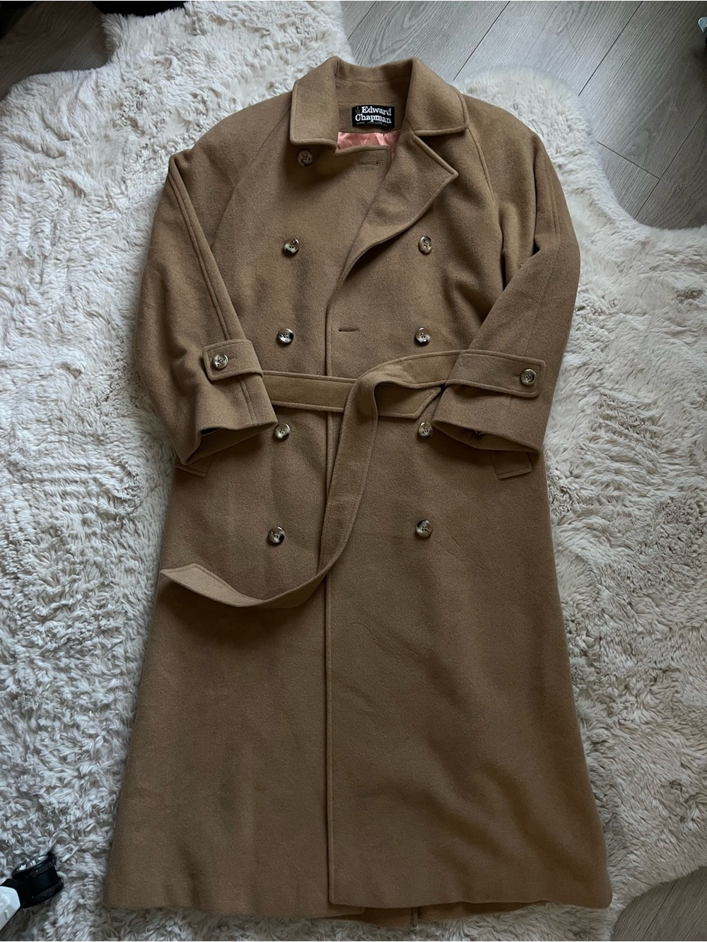 Vintage Edward Chapman Camel Hair Overcoat